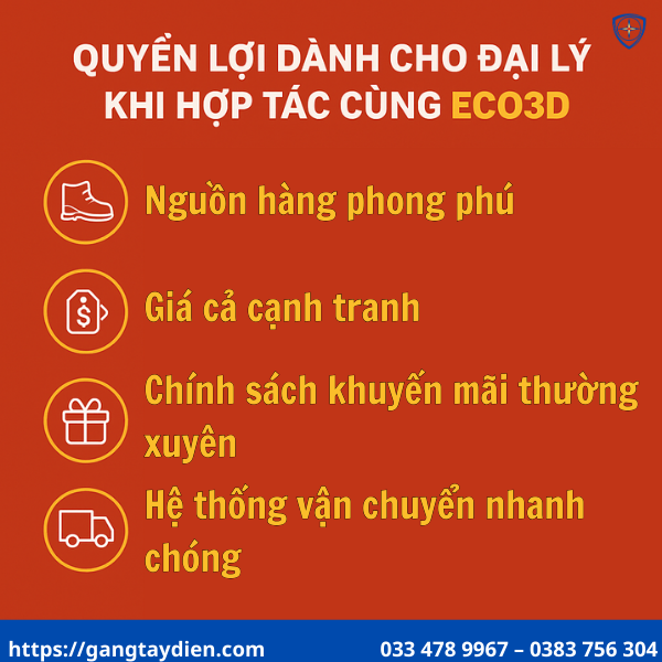 bảo hộ điện ECO3D, tuyển đại lý bảo hộ điện, đại lý ECO3D, bảo hộ điện uy tín, thiết bị bảo hộ điện, giày bảo hộ điện, găng tay cách điện, ủng cách điện, thảm cách điện, thiết bị an toàn điện, nhà phân phối bảo hộ, đại lý cấp 1 bảo hộ điện.